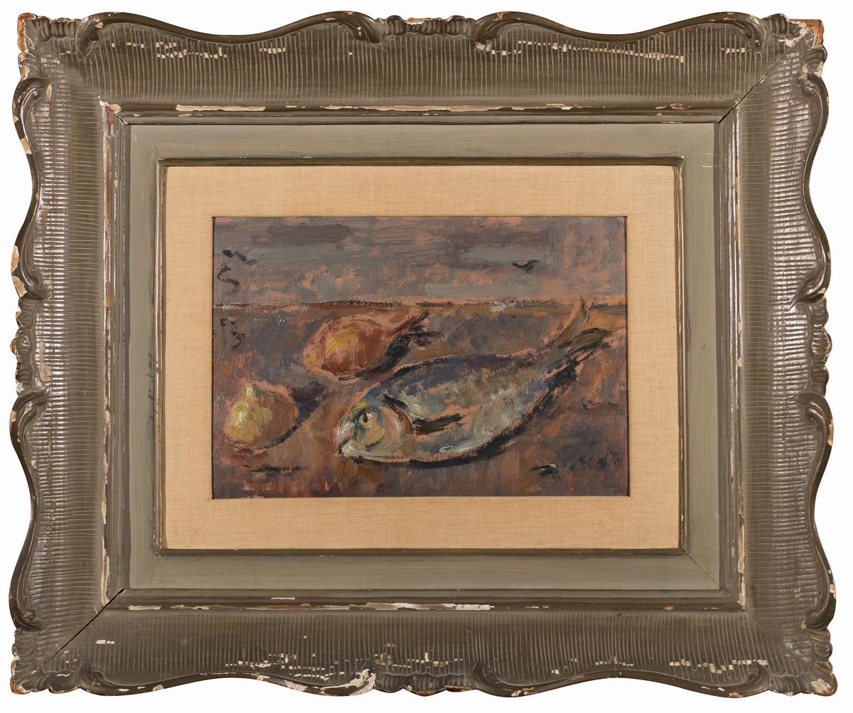 Filippo De Pisis - Natura Morta con Pesce