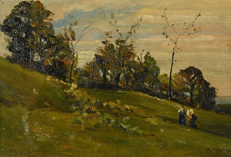 Giuseppe Bogliani - Paesaggio con Figure