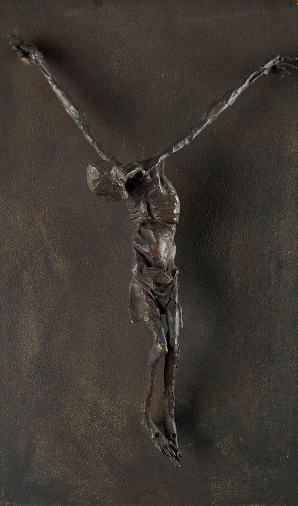 Floriano Bodini : Crucifix  - Iron - Auction Modern and Contemporary art - Galleria  [..]