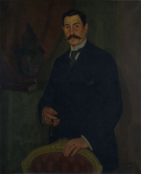 Anonimo, XIX sec. - Portrait of a gentleman
