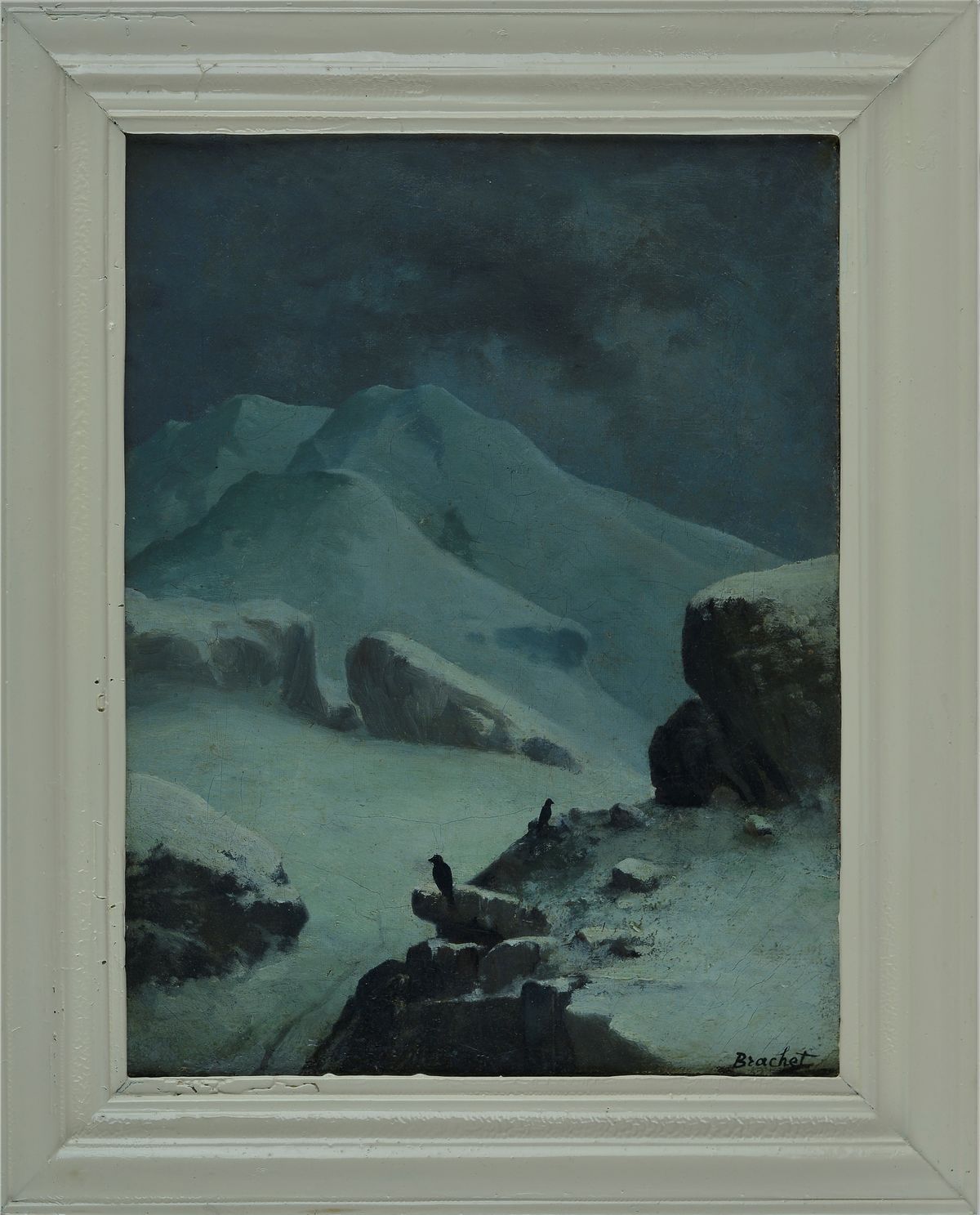 Louis Brachet - Paesaggio Innevato con Corvi