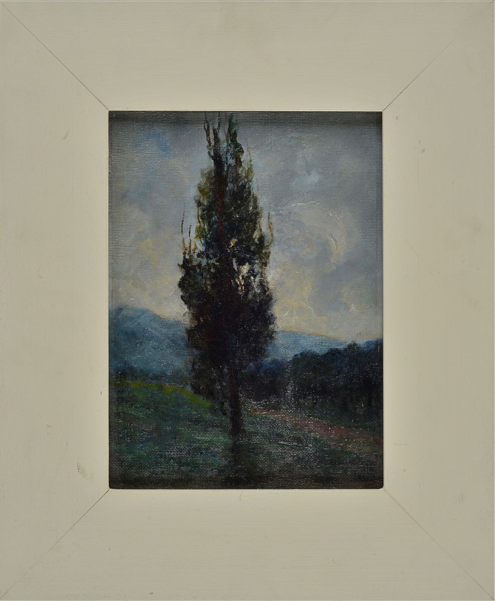 Anonimo, XX Sec. - Campagna con Albero