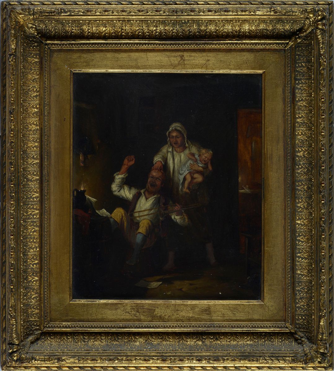 Anonimo, XIX Sec. - Baruffa Familiare