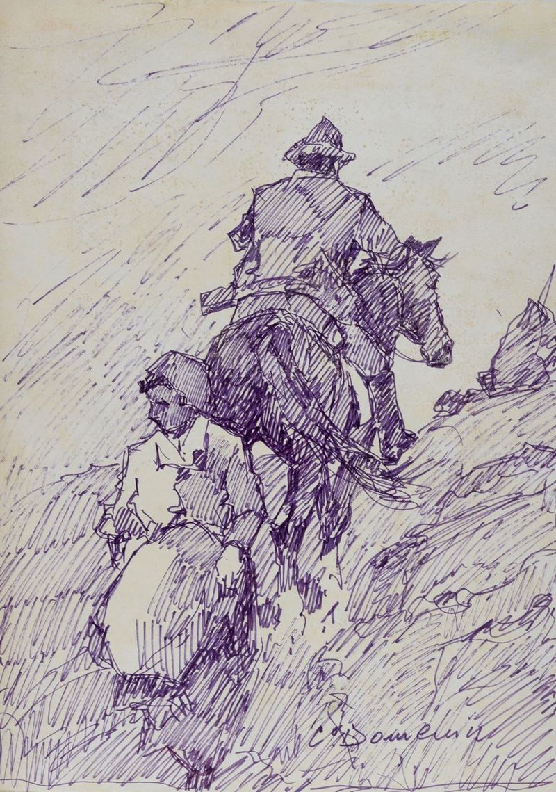 Carlo Domenici - Contadini