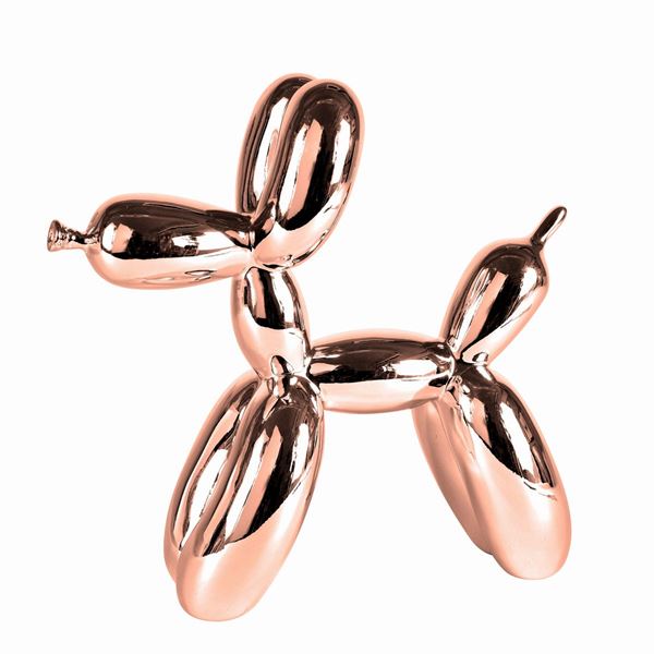 Balloon Dog (Rose Gold)  - Cold cast resin - Auction GRAPHICS, MULTIPLES AND EDITIONS - Galleria Pananti Casa d'Aste