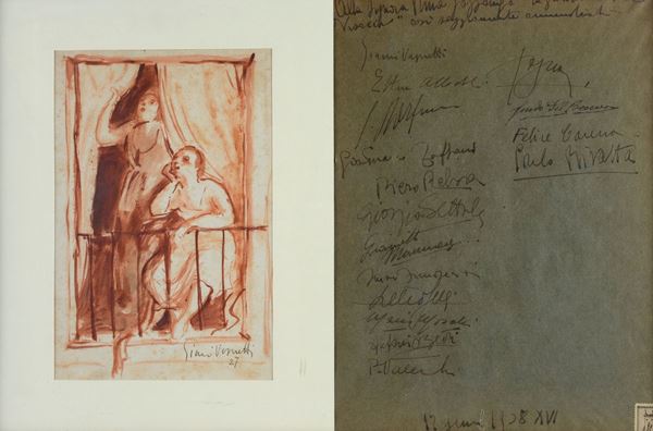 Gianni Vagnetti - Figures on the balcony