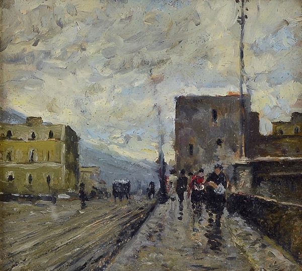 Attilio Pratella - On the bridge
