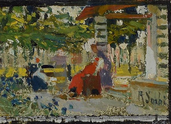 Raffaello Sorbi - Figures outdoors