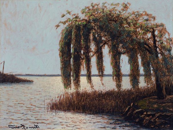 Gino Romiti - Lake landscape