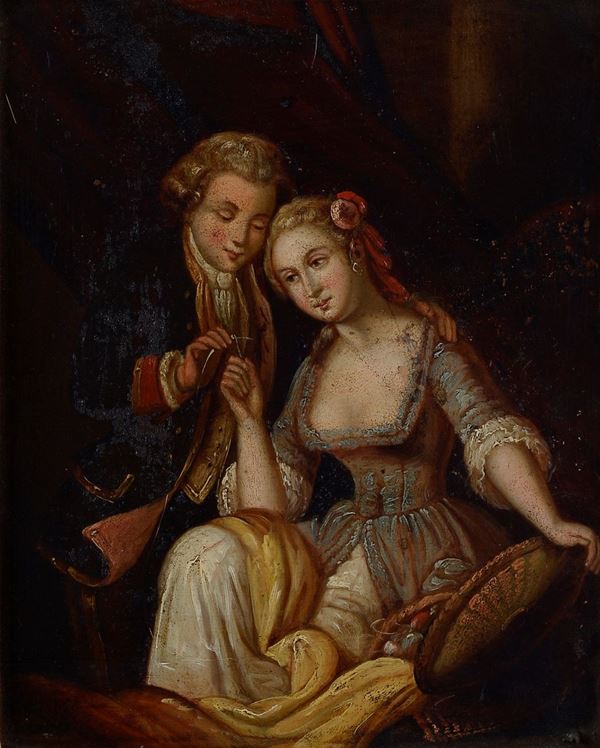 Anonimo, XIX sec. - Gallant scene