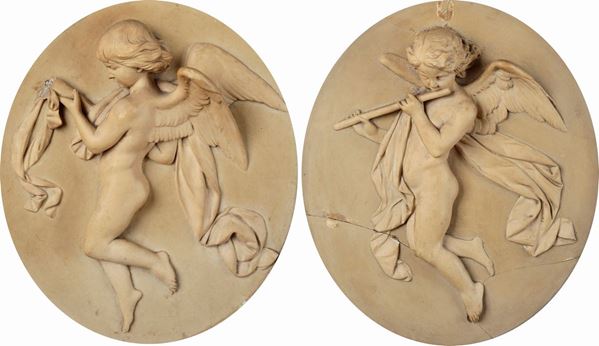 Pair of musician angels