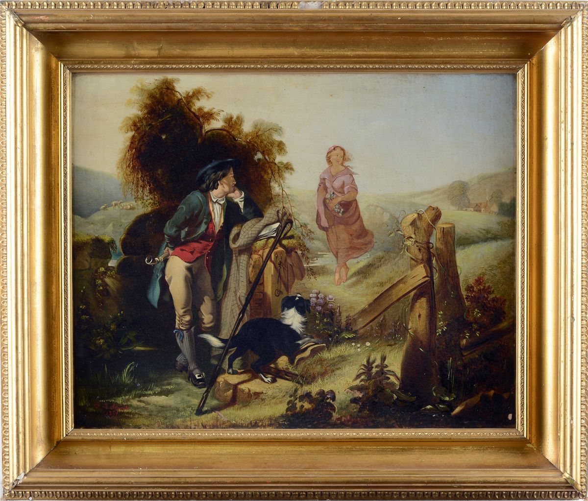 Anonimo, XIX Sec. - Idillio Agreste