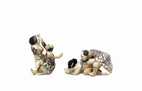 Two groups with an erotic subject  - Auction ANTIQUES - Galleria Pananti Casa d'Aste