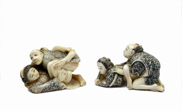 Two groups with an erotic subject  - Auction ANTIQUES - Galleria Pananti Casa d'Aste