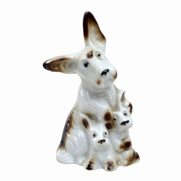 Terrier con cuccioli