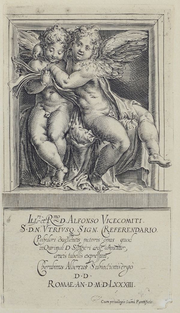 Cherubino Alberti - Angeli cantori (da Polidoro da Caravaggio)