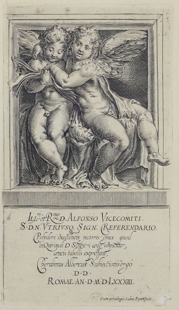 Cherubino Alberti - Singing angels (from Polidoro da Caravaggio)