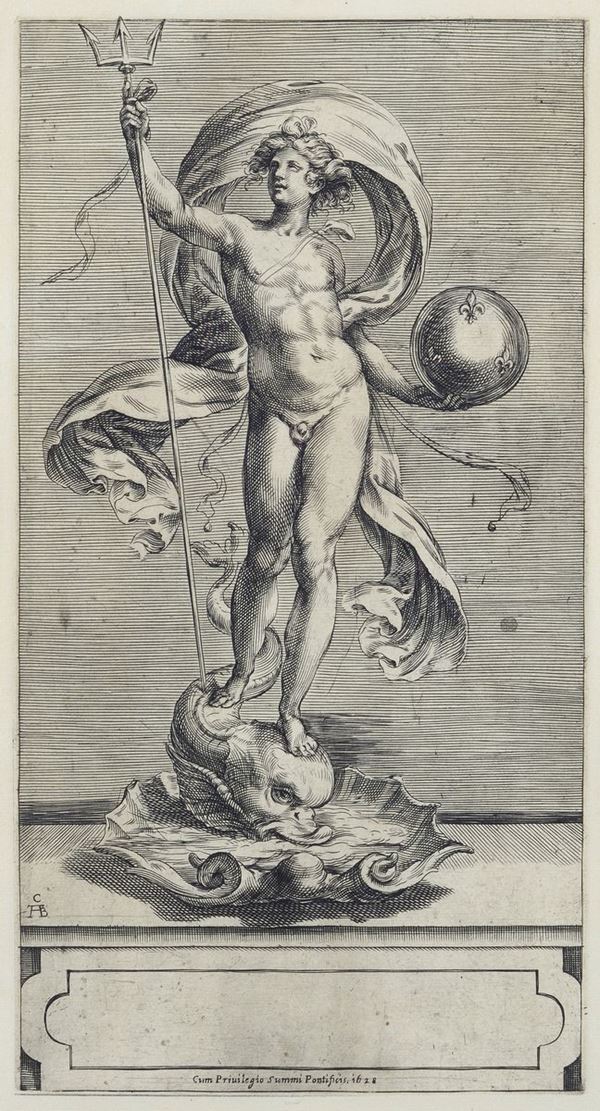 Anonimo, XVII sec. - Allegory on the Maritime Forces (from Cherubino Alberti)