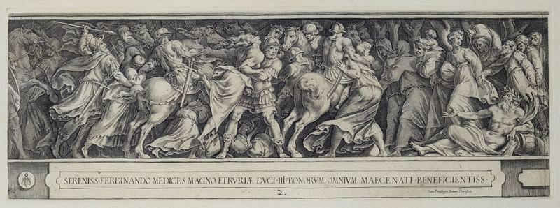 Cherubino Alberti - Ratto delle Sabine (da Polidoro da Caravaggio)