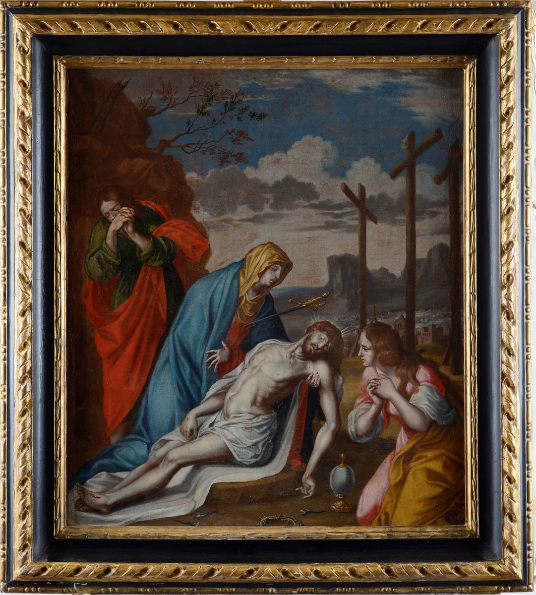 Scuola Fiamminga, XVII Sec. - Deposizione