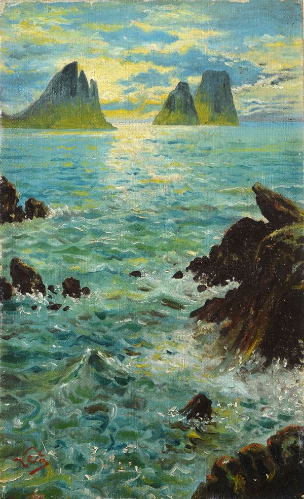 Antonino Leto - Sea at sunset