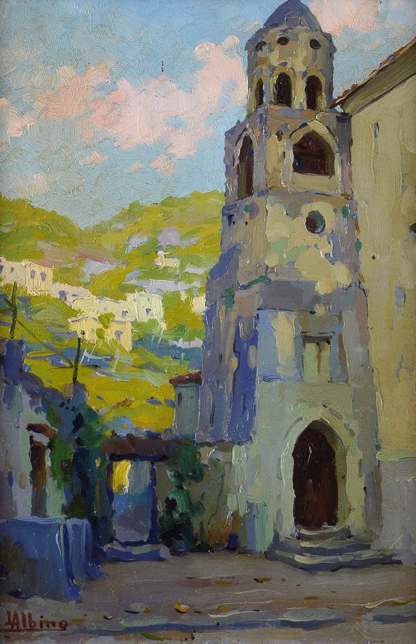 Luca Albino - Glimpse of the village with church