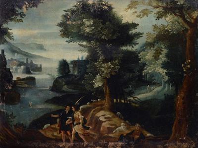 Paesaggio con Tobiolo e L'angelo