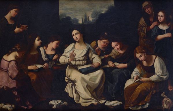 Scuola di Andrea Vaccaro (XVII sec.) - Le cucitrici
