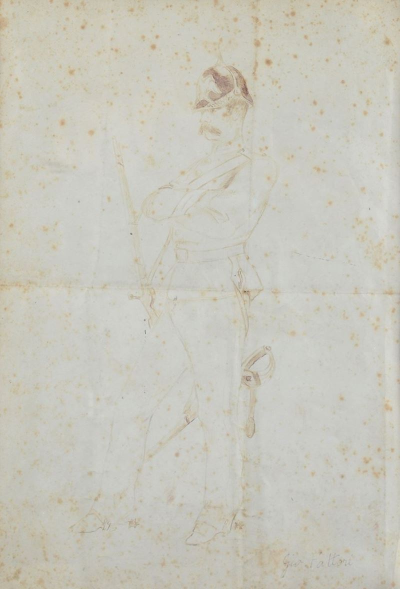 Attr. a Giovanni Fattori - Soldato Austriaco