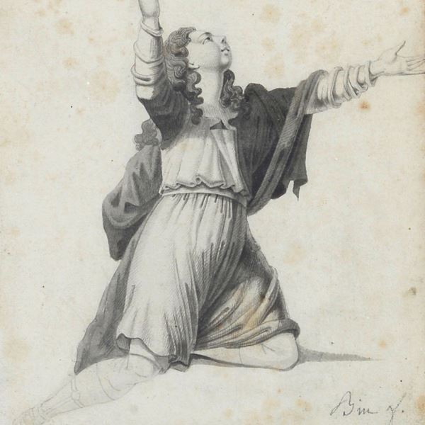 Anonimo, XIX sec. - Kneeling figure
