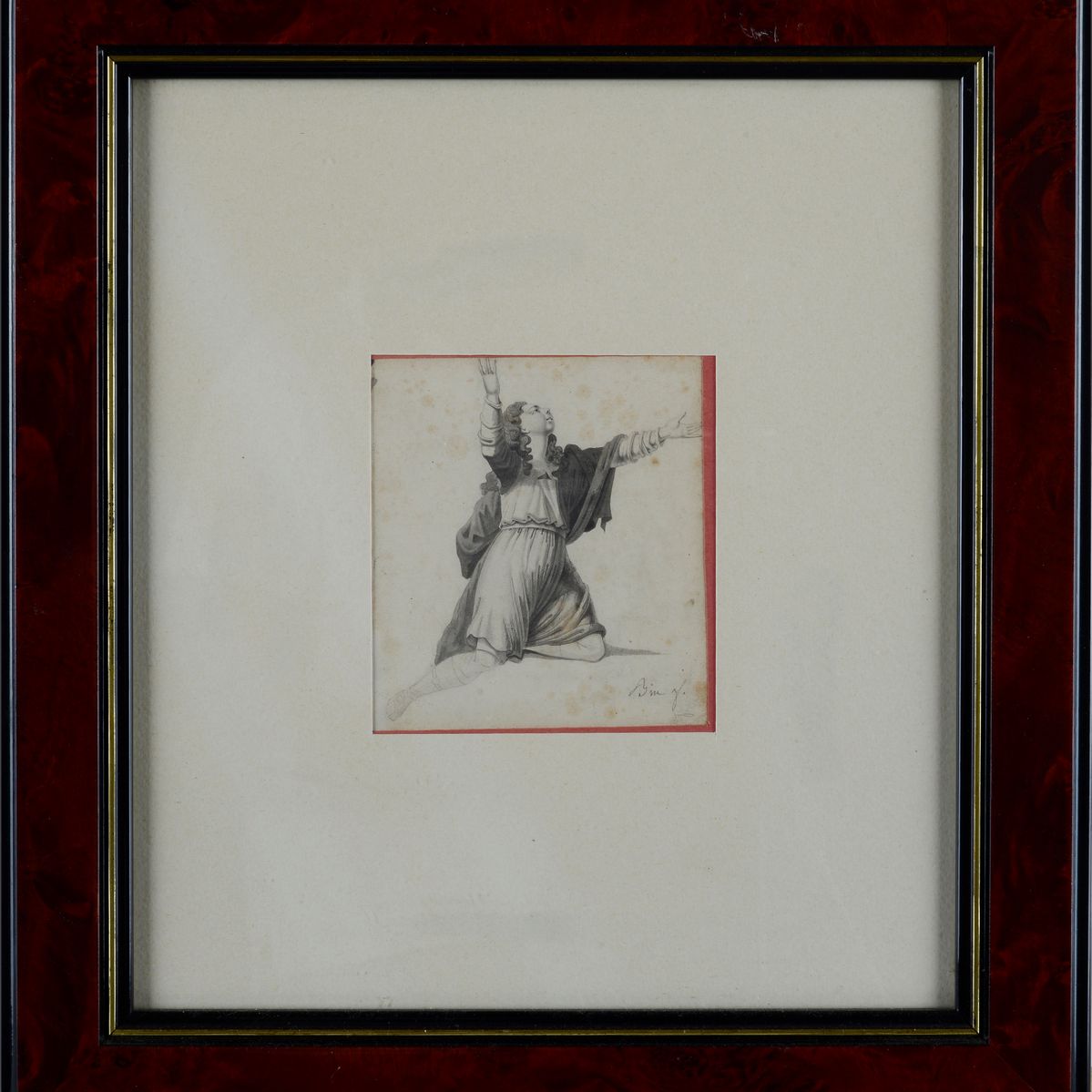 Anonimo, XIX Sec. - Figura Inginocchiata