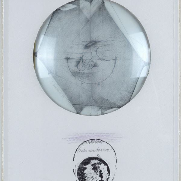 Gabriella Benedini : Mutazione - Trasmutazione  (1984)  - Matita, pastelli e plastica - Asta ARTE CONTEMPORANEA - Galleria Pananti Casa d'Aste