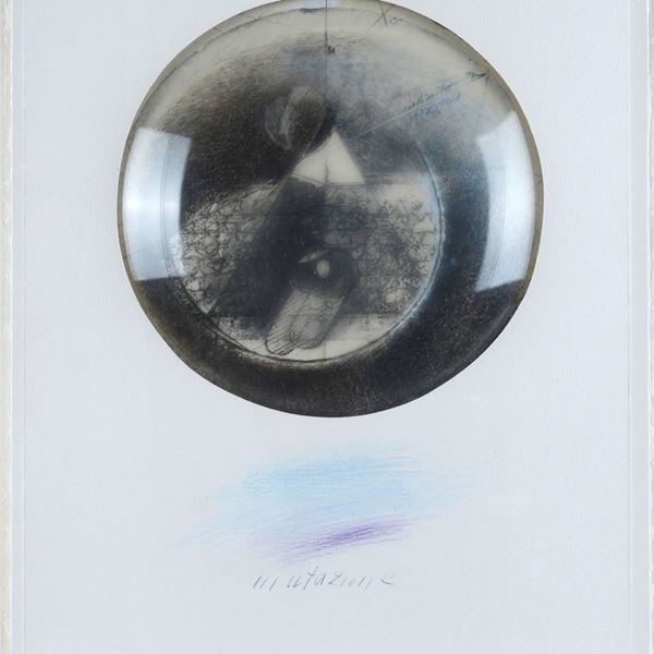 Gabriella Benedini : Mutation  (1984)  - Pencil, crayons and plastic - Auction CONTEMPORARY ART - Galleria Pananti Casa d'Aste