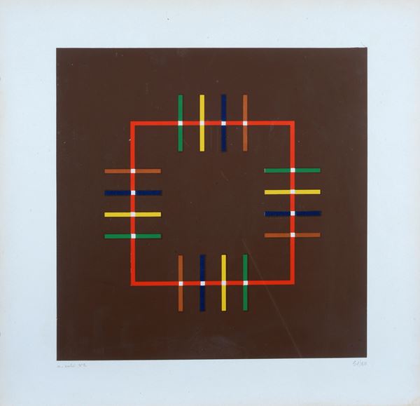 Aldo Cal&#242; : Without title  (1982)  - Screen printing - Auction GRAPHICS, AND EDITIONS - Galleria Pananti Casa d'Aste