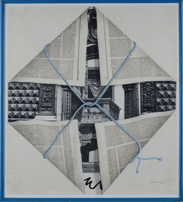 Anonimo, XX sec. : Without title  (1985)  - Mixed media on paper - Auction Modern and Contemporary art - Galleria Pananti Casa d'Aste