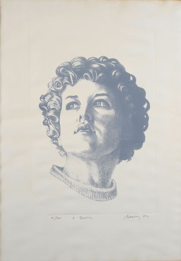 Anonimo, XX sec. : Per Grazia  (1972)  - Litografia - Asta GRAFICA - Galleria Pananti Casa d'Aste