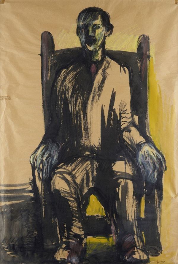 Giuliano Vangi - Uomo seduto
