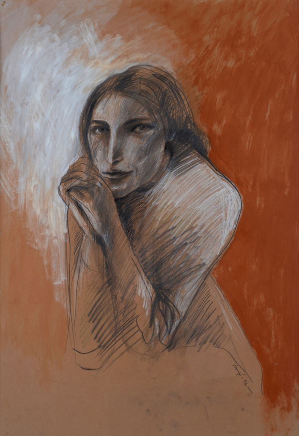 Giuliano Vangi - Ritratto di donna