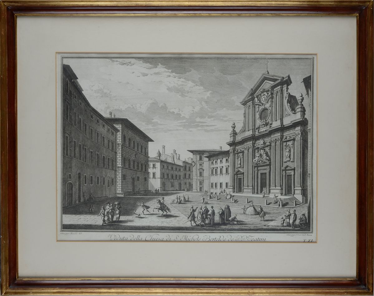 Giuseppe Zocchi - Veduta della Chiesa di S. Michele Bertelde De P.p. Teatini. T. X1