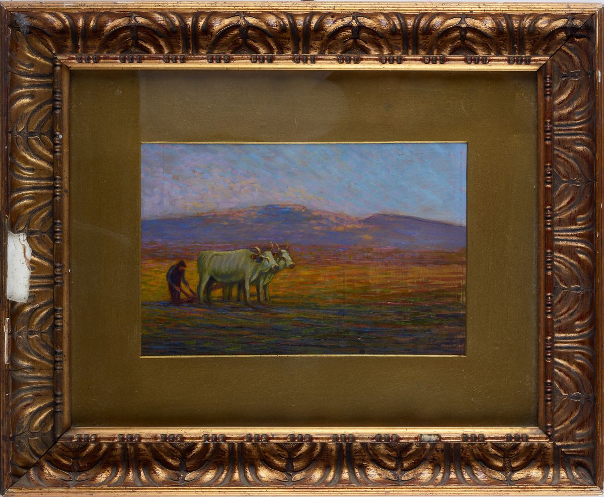 Eugenio Caprini - L'aratura