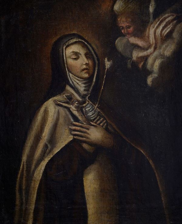 Anonimo, XVII - XVIII sec. - Santa in estasi