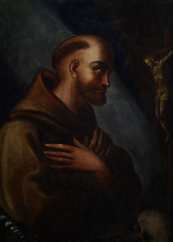 Anonimo, XVII sec. - San Francesco in preghiera