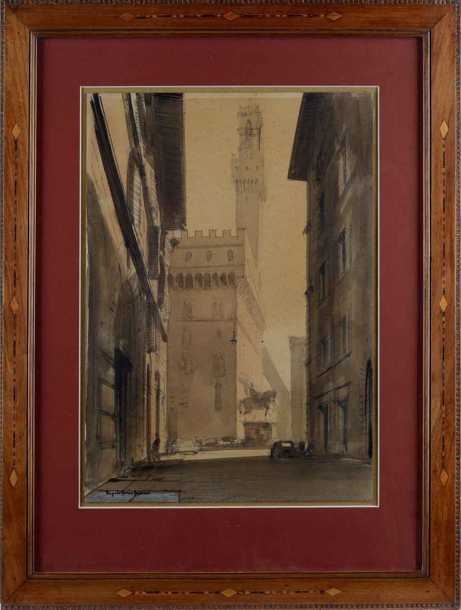 Angelo Maria Armao - Veduta di Palazzo della Signoria