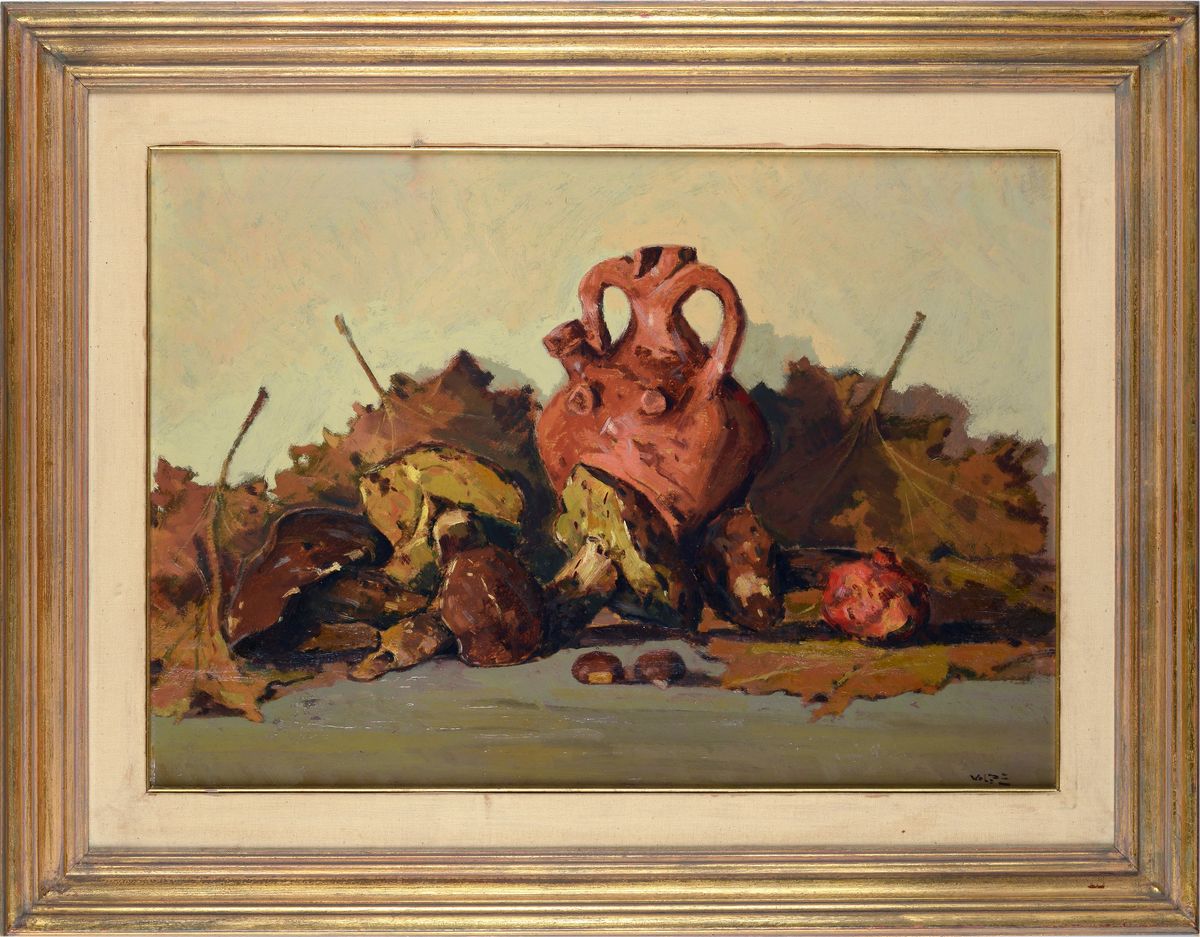 Angiolo Volpe - Natura Morta con Funghi