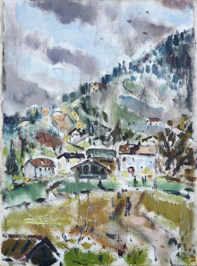 Filippo De Pisis - Paesaggio di Cortina