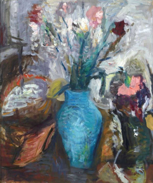 Mario Marcucci - Natura morta con vaso e fiori