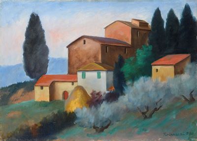 Paesaggio con Case