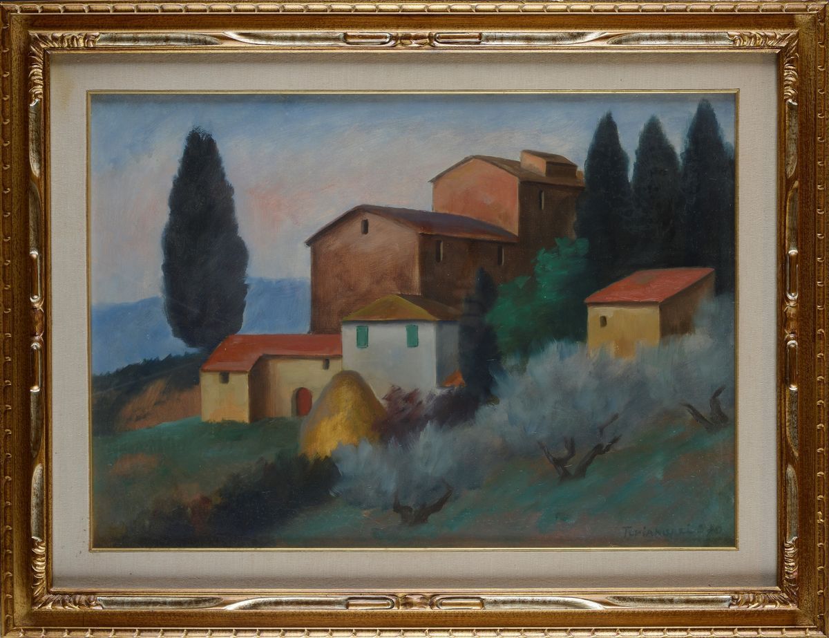Nino Tirinnanzi - Paesaggio con Case