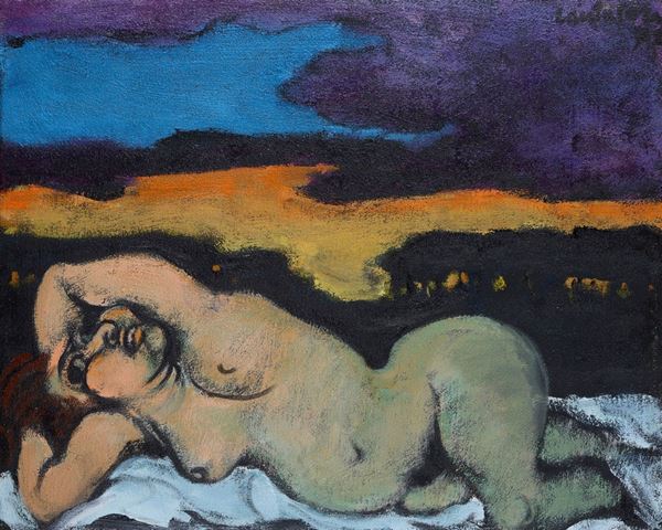 Domenico Cantatore - Female nude