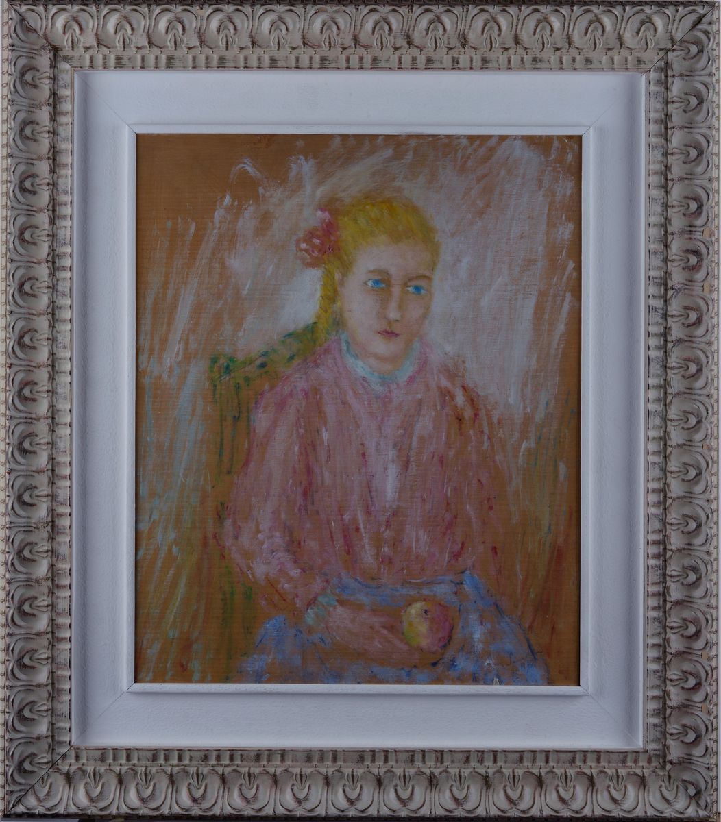 Pio Semeghini - Bambina con Mela